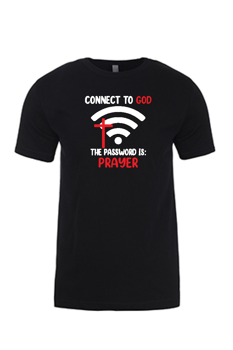 Connect to God Printed Tshirt - GOdCREATEd