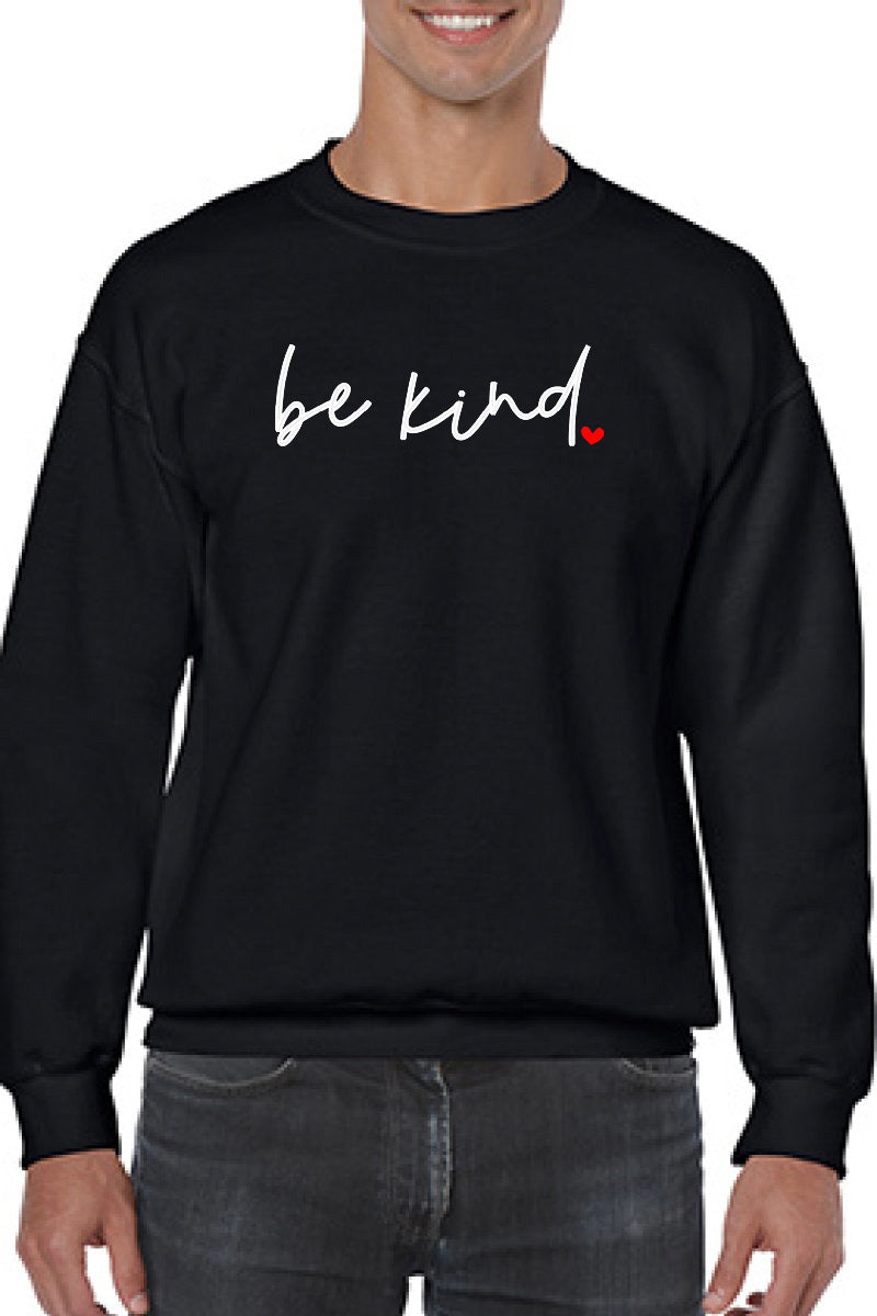 Be Kind Embroidered Sweatshirt - GOdCREATEd