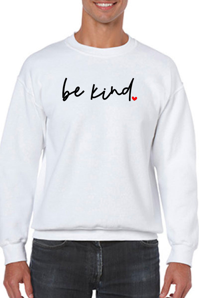 Be Kind Embroidered Sweatshirt - GOdCREATEd