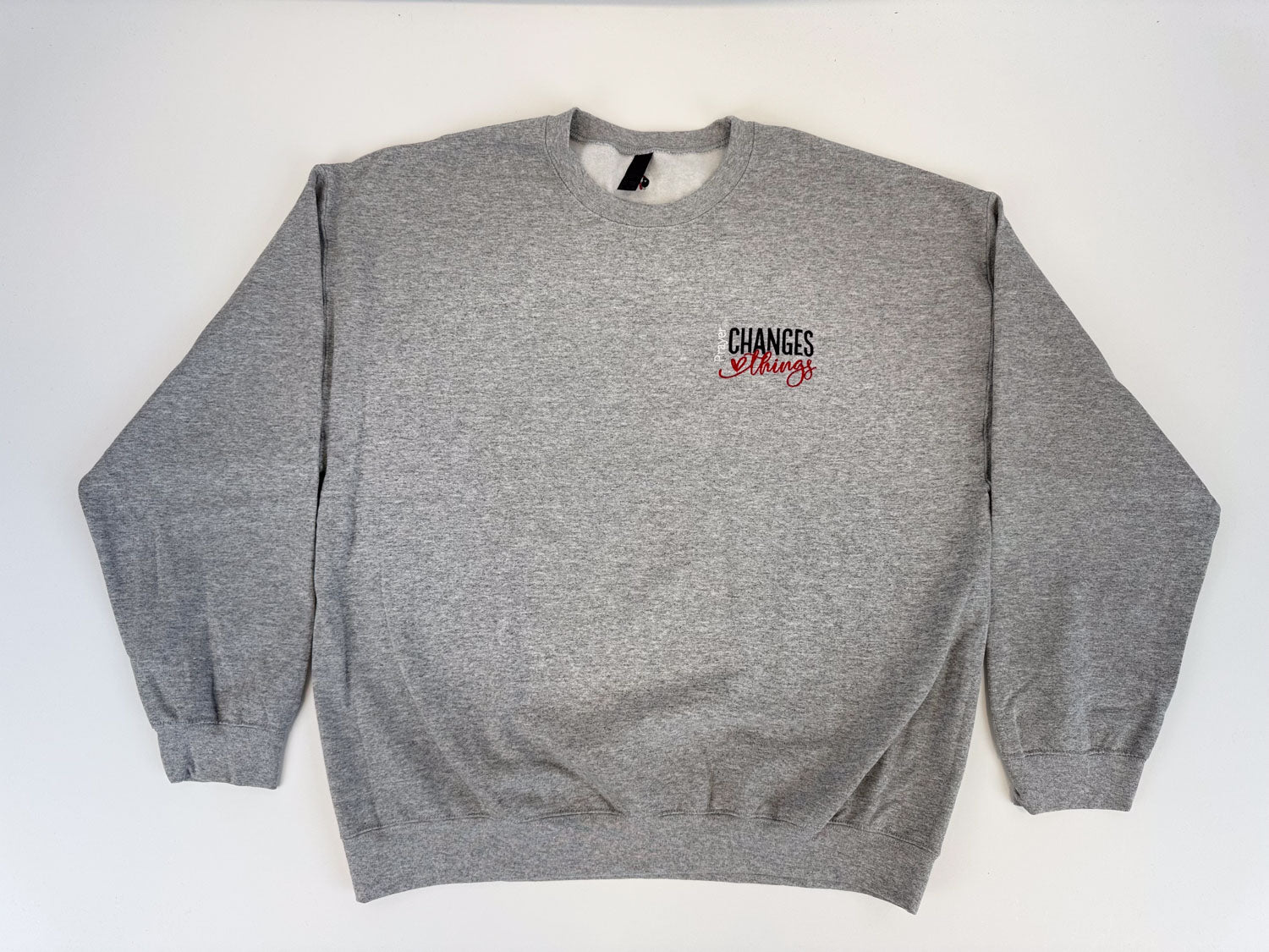 Prayer Changes Things Embroidered Sweatshirt - GOdCREATEd