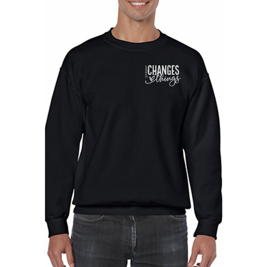 Prayer Changes Things Embroidered Sweatshirt - GOdCREATEd