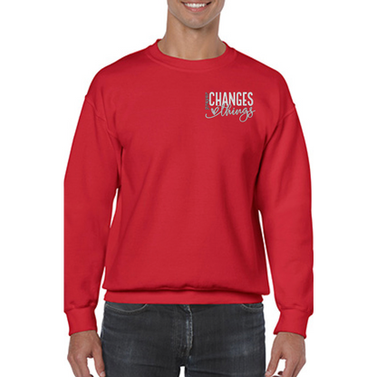 Prayer Changes Things Embroidered Sweatshirt - GOdCREATEd