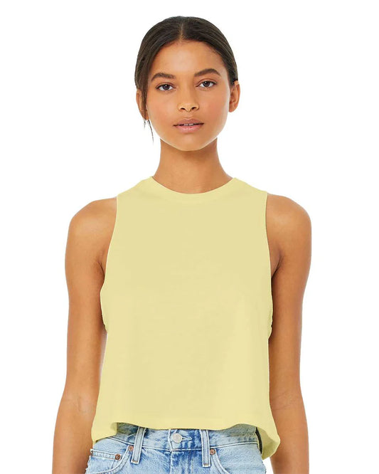 Pretreated Bella+Canvas 6682 Women's Racerback Crop Tank