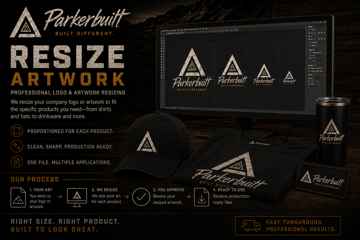 Resize Artwork or Logo - Parkerbuilt HQ