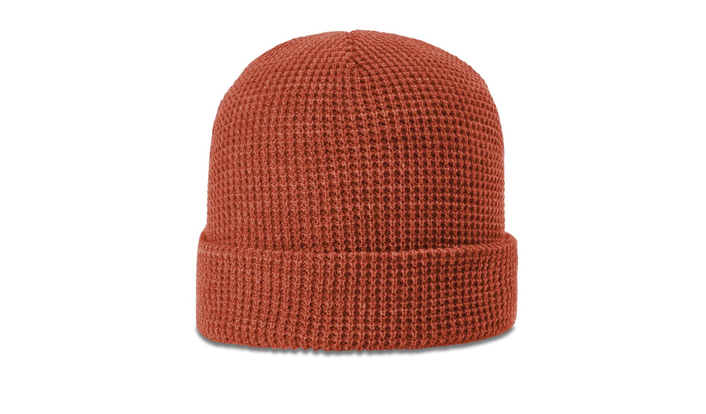 WAFFLE KNIT BEANIE WITH CUFF