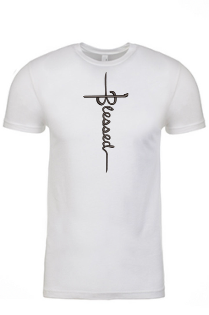 "Blessed" Printed Tshirt - GOdCREATEd