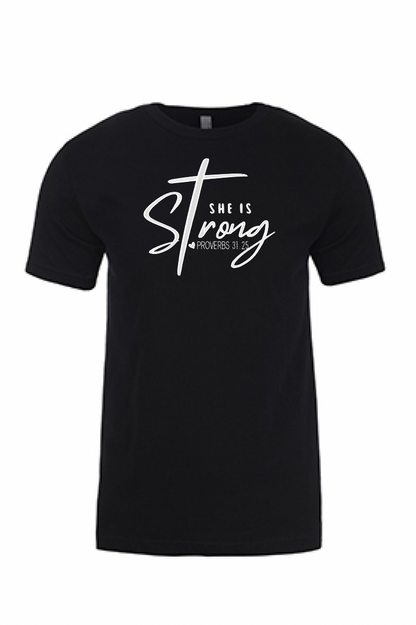 She is Strong Printed Tshirt - GOdCREATEd