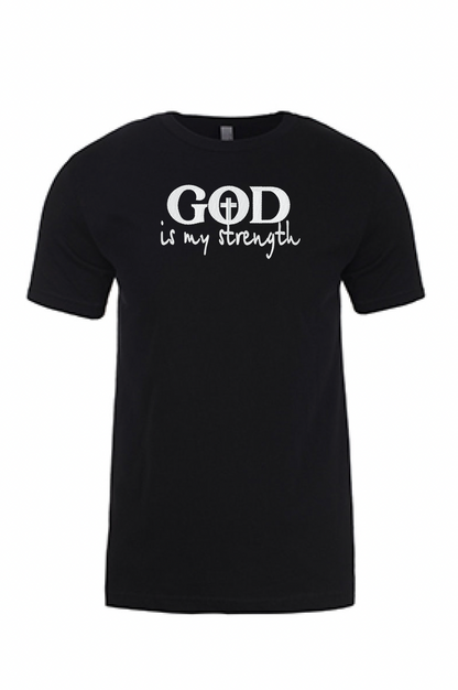 "God is My Strength" Printed Tshirt - GOdCREATEd