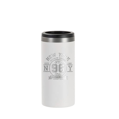 Stainless Steel Slim Can Cooler Powder Coated 12 oz