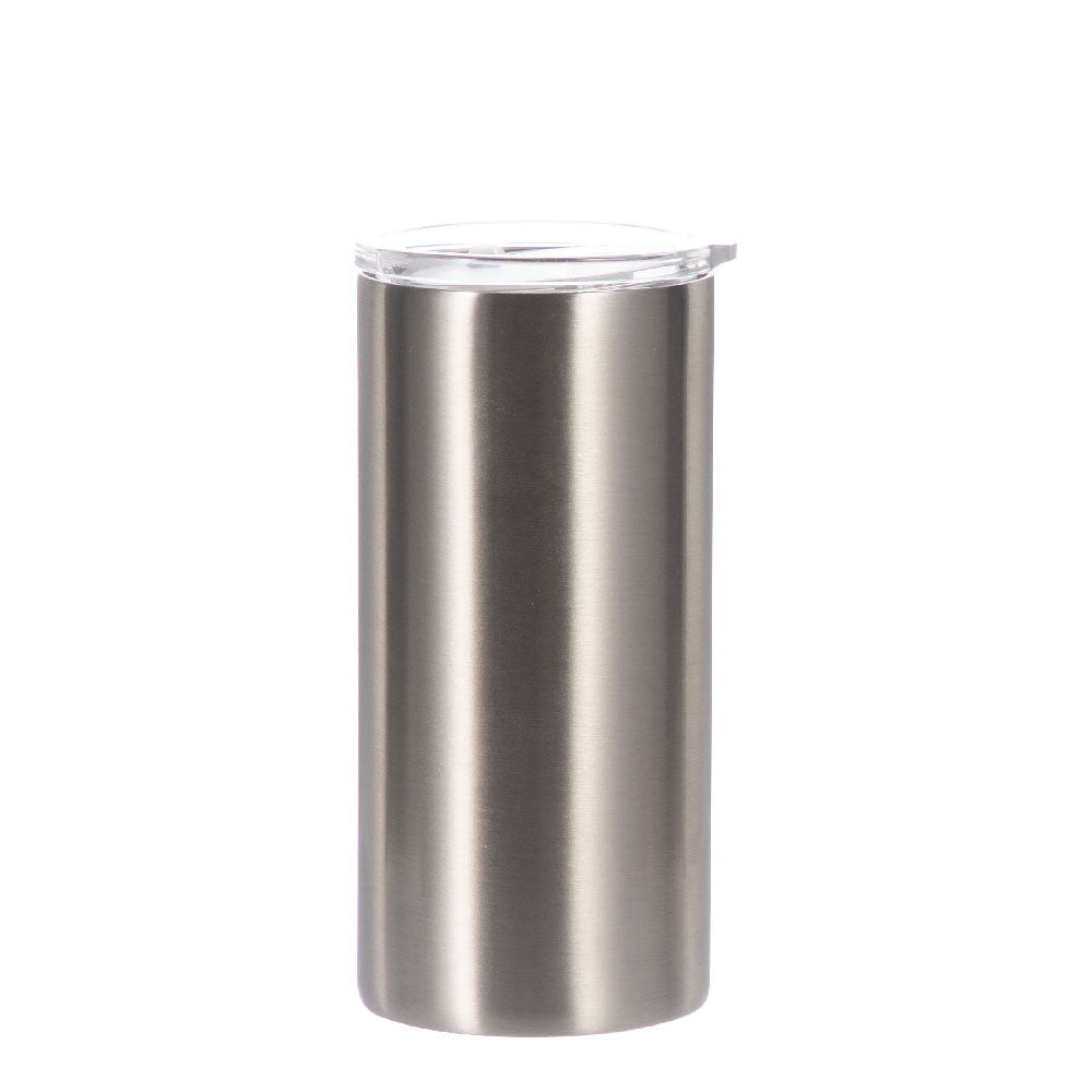 Stainless Steel Straight Tumbler 2-in-1 12oz