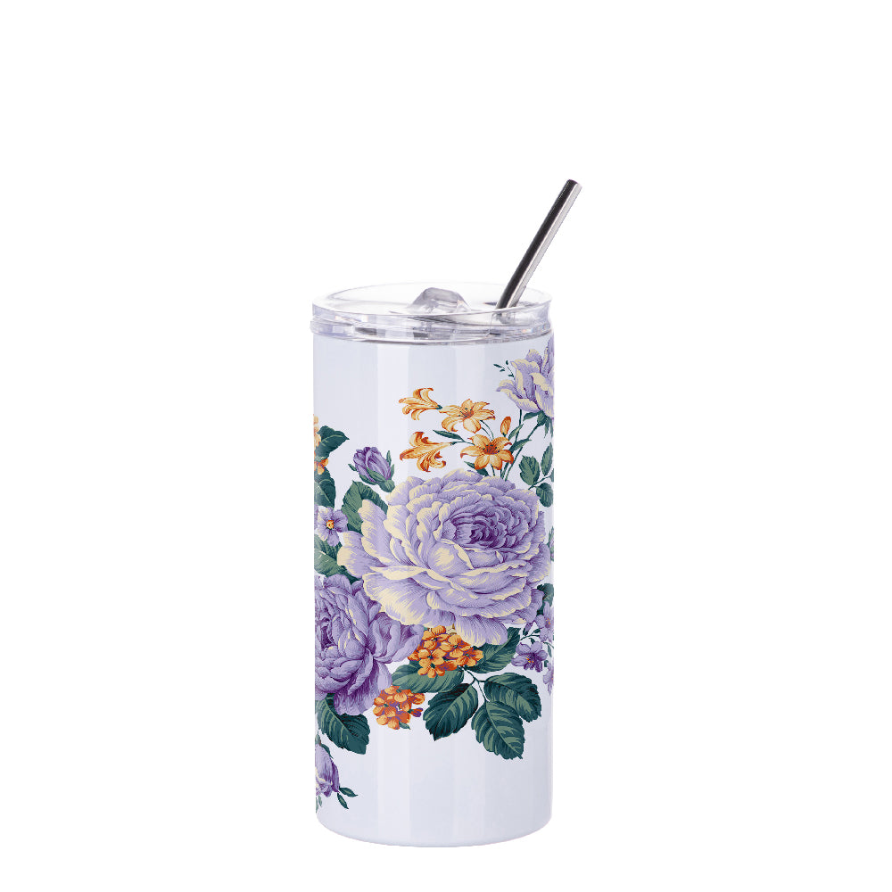 Stainless Steel Tumbler with Straw 16 oz