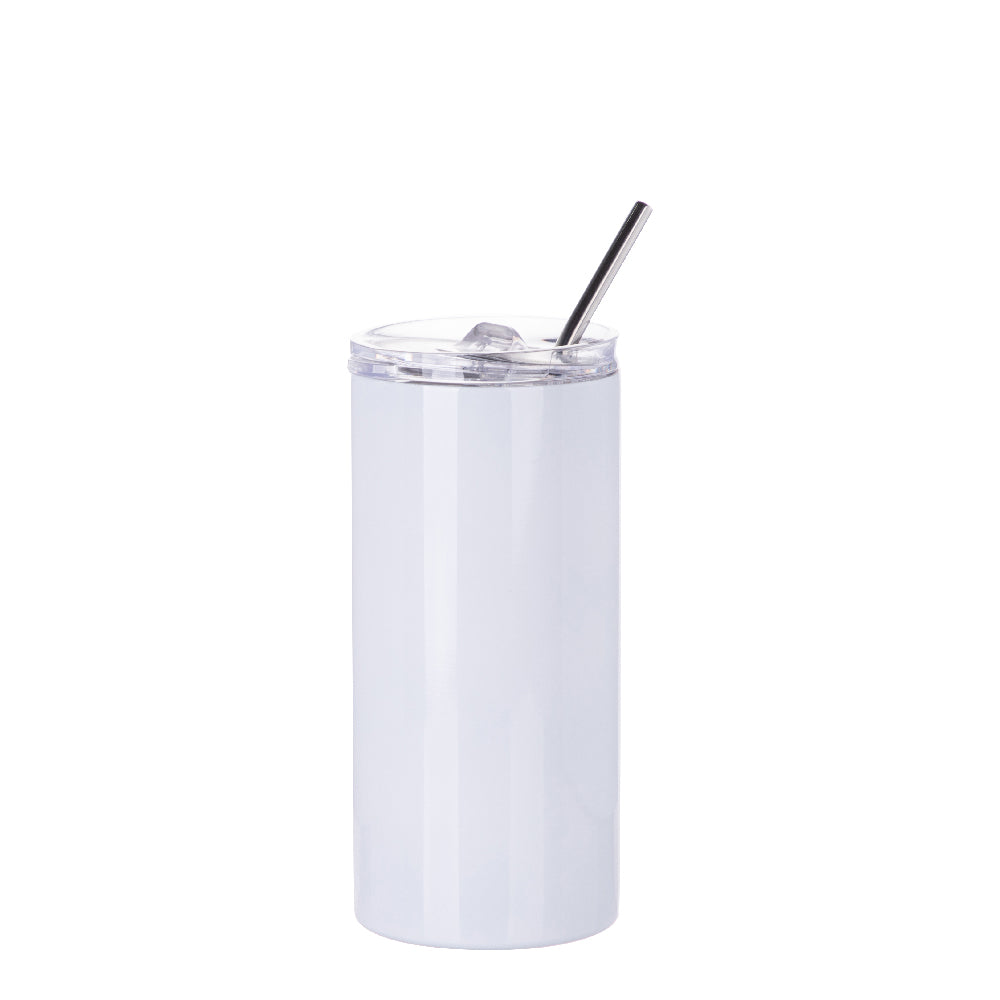 Stainless Steel Tumbler with Straw 16 oz