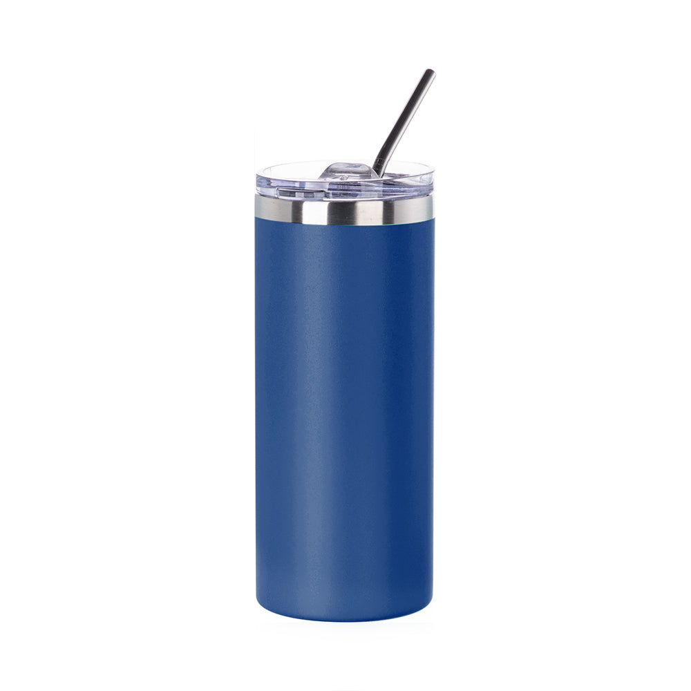 Stainless Steel Tumbler with Straw & Lid 16 oz