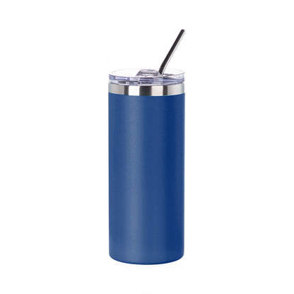 Stainless Steel Tumbler with Straw & Lid 16 oz