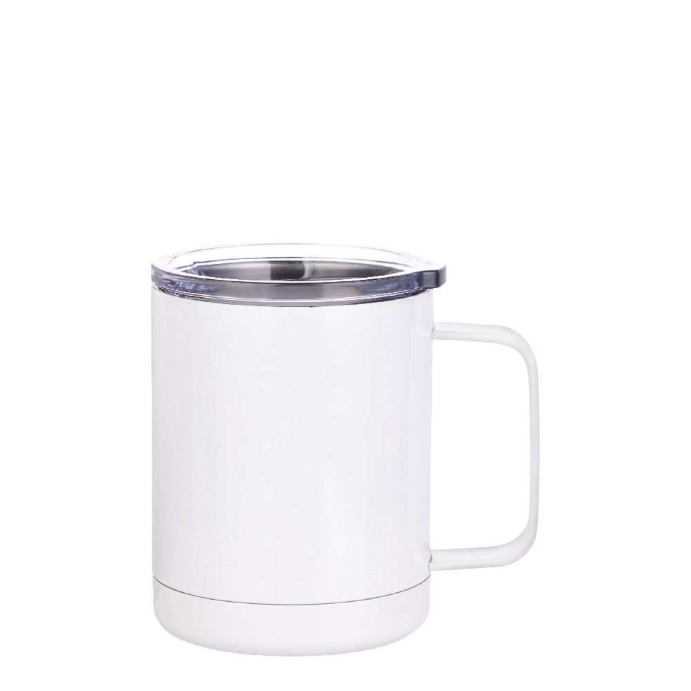 Sublimation Stainless Steel Coffee Mug with Handle and Lid - 10 oz