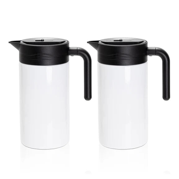 Sublimation Thermal Insulated Coffee Carafe Pot with Filter White 50 OZ