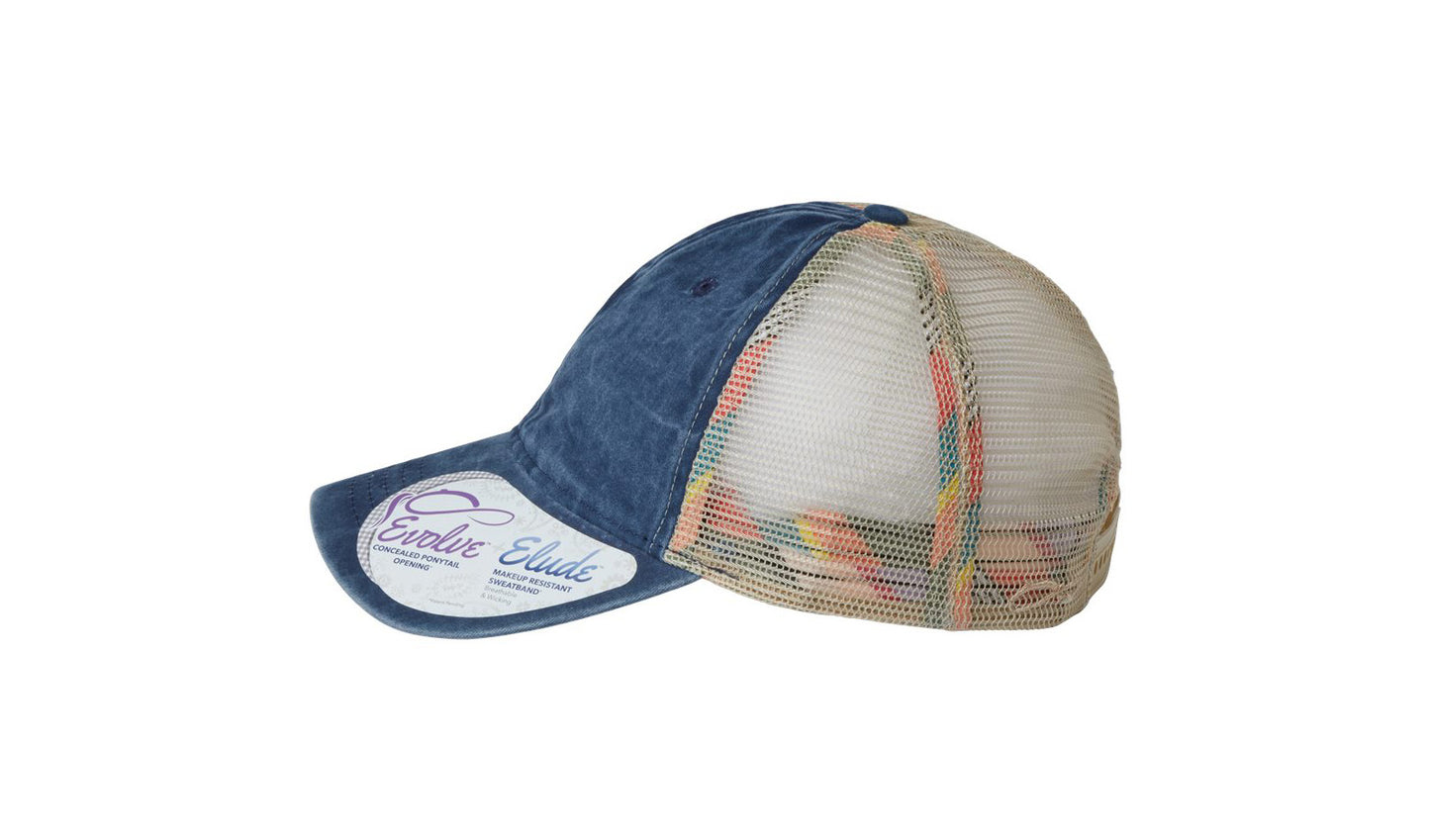 Tess Women's Washed Mesh-Back Cap