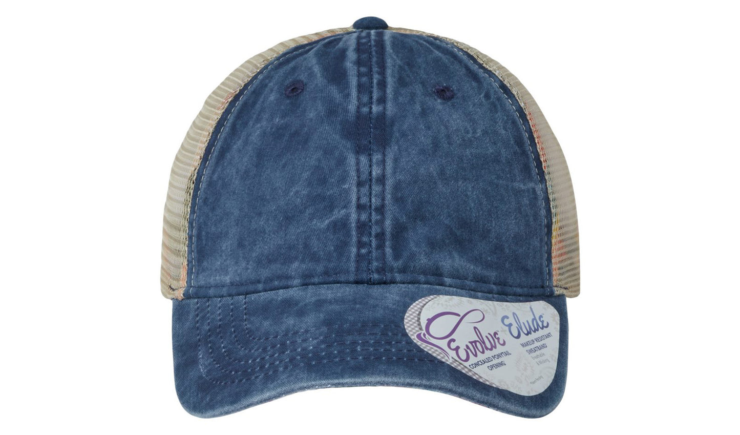 Tess Women's Washed Mesh-Back Cap