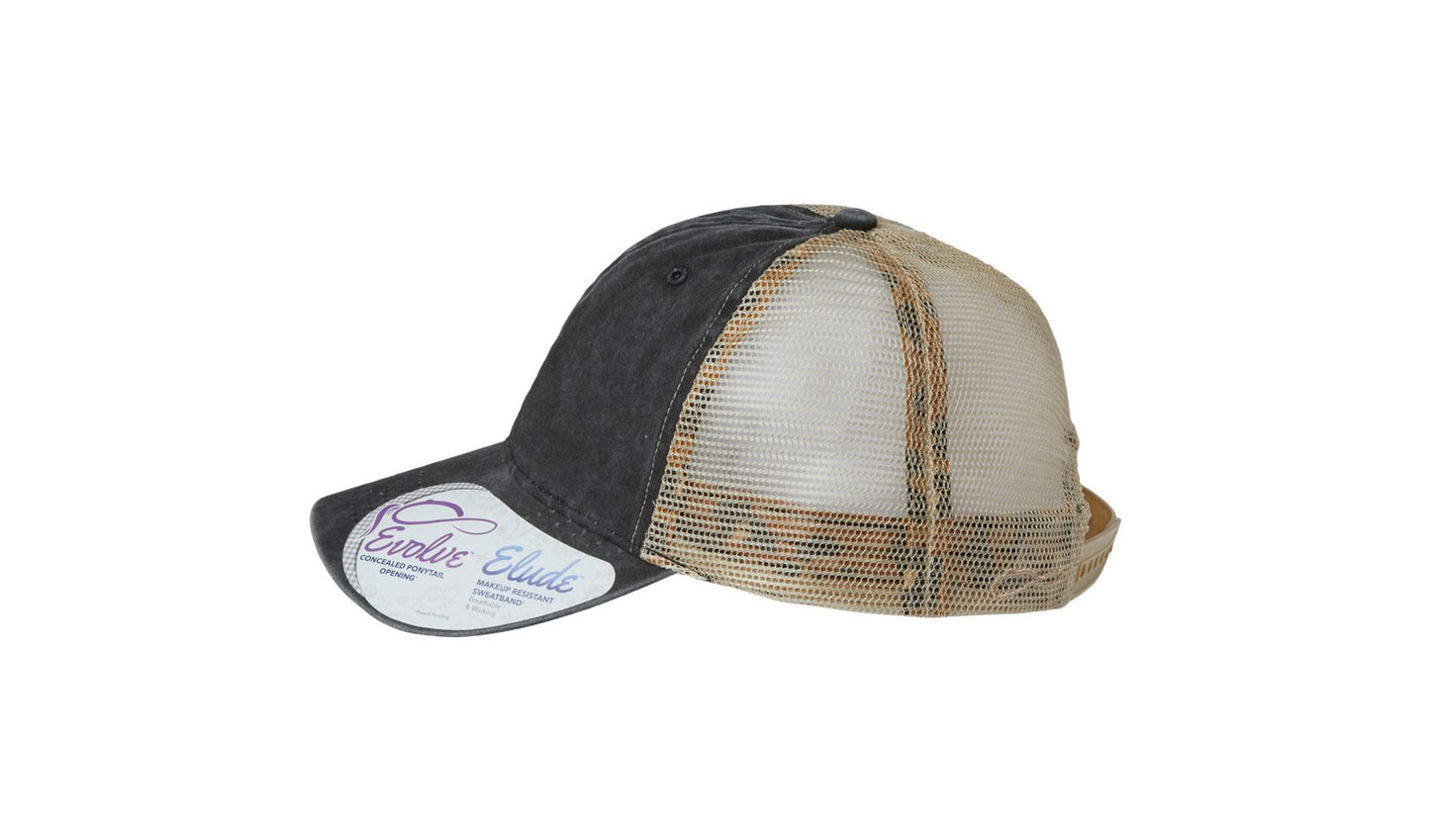 Tess Women's Washed Mesh-Back Cap