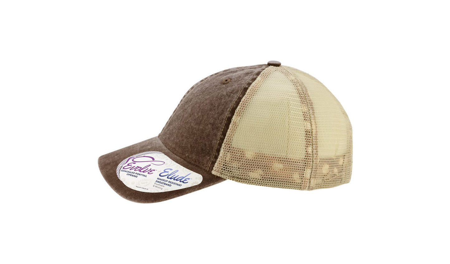 Tess Women's Washed Mesh-Back Cap