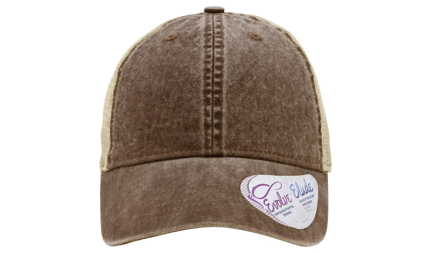 Tess Women's Washed Mesh-Back Cap
