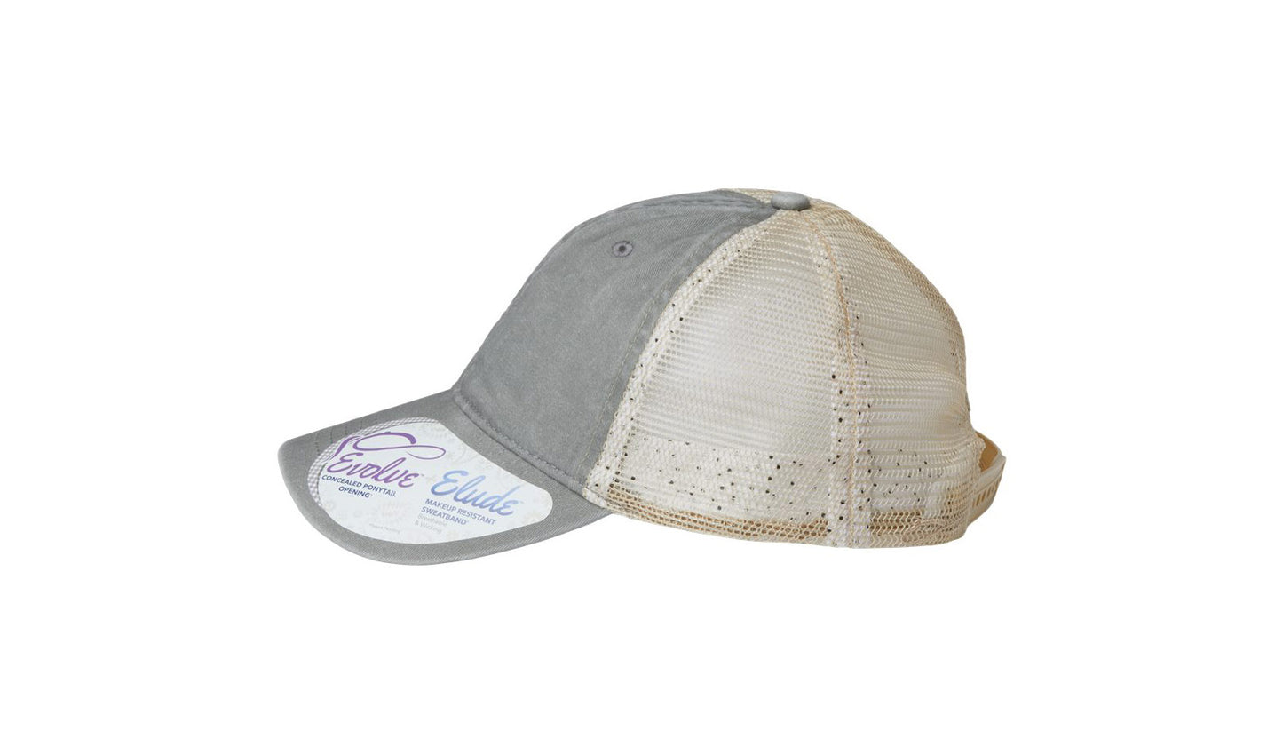 Tess Women's Washed Mesh-Back Cap