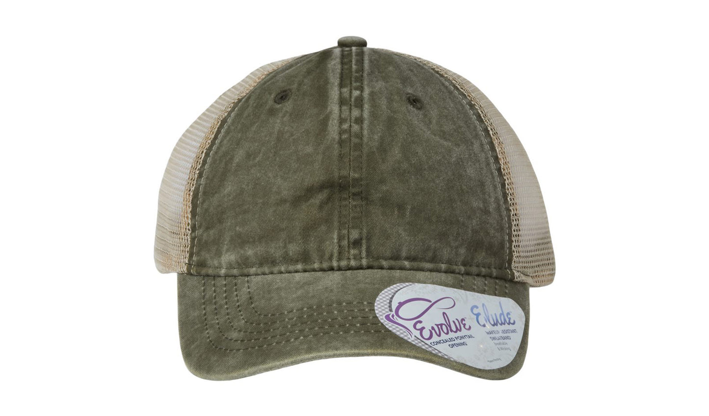 Tess Women's Washed Mesh-Back Cap