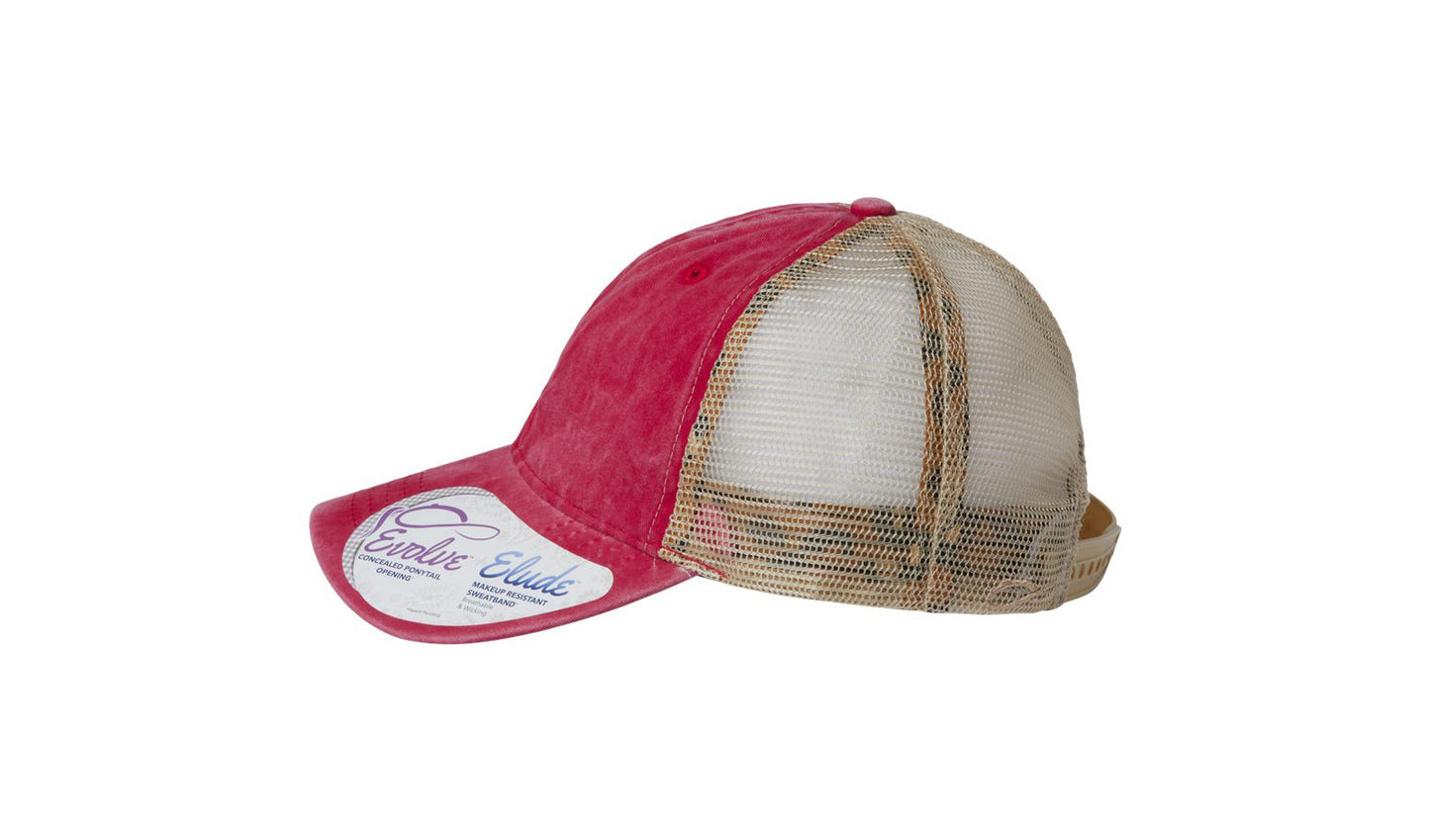 Tess Women's Washed Mesh-Back Cap