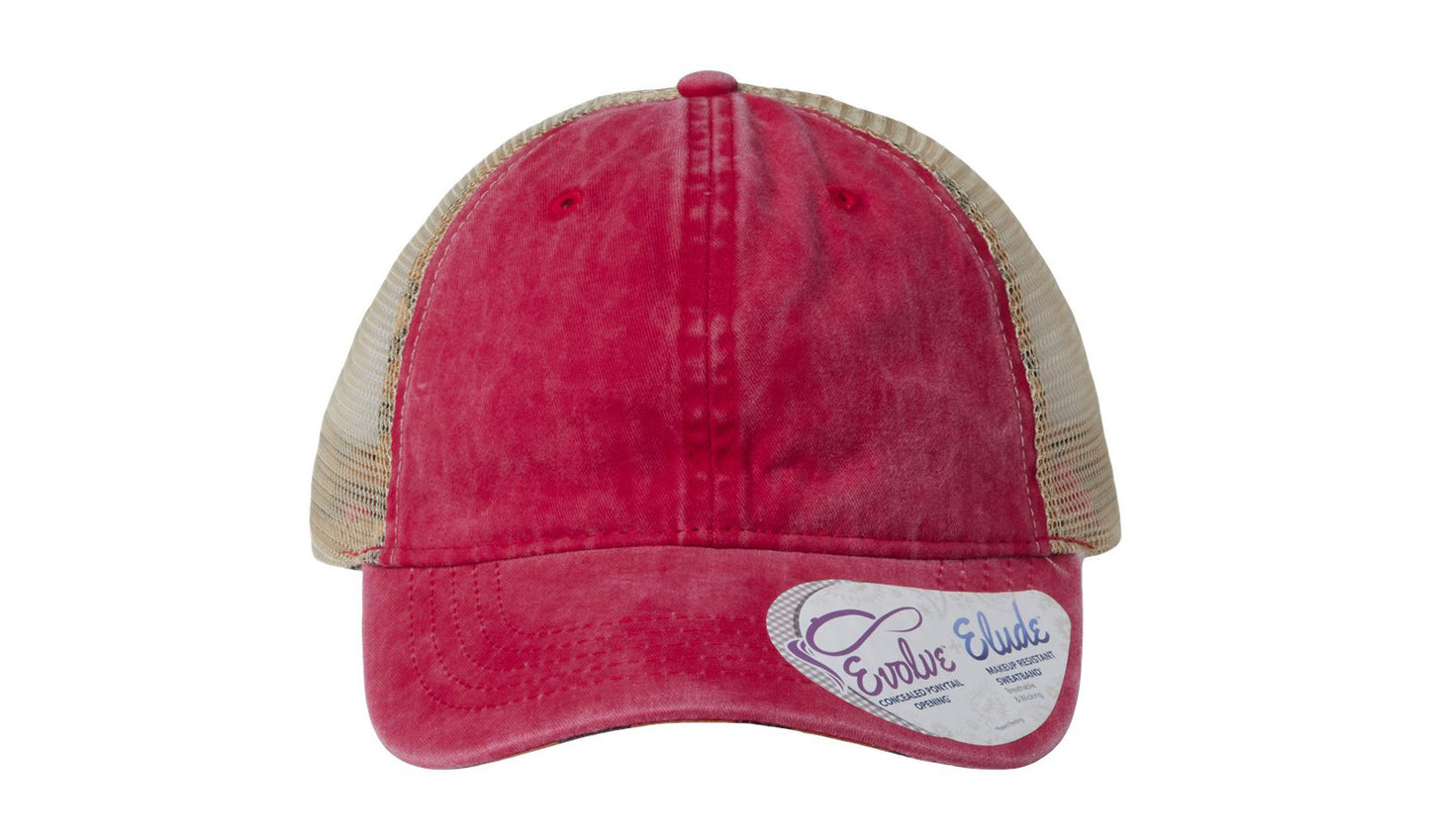 Tess Women's Washed Mesh-Back Cap