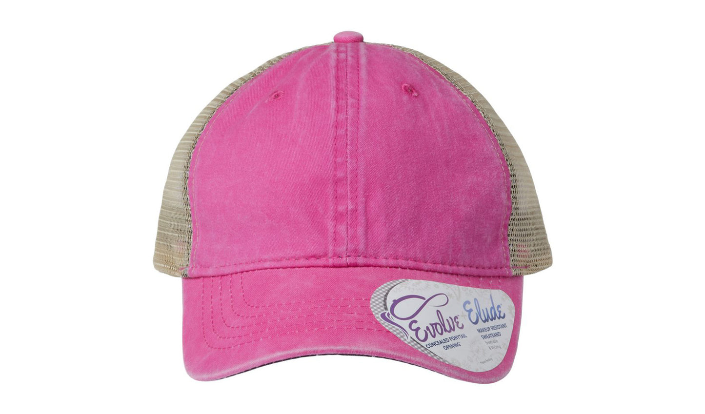 Tess Women's Washed Mesh-Back Cap