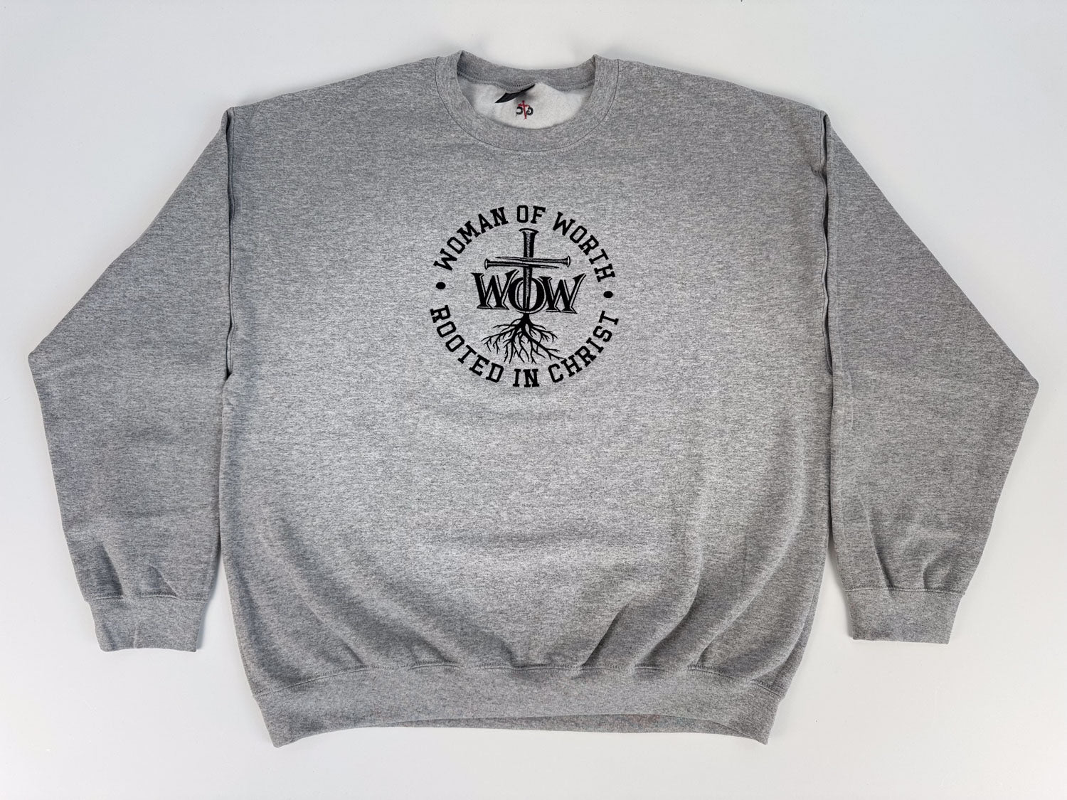 Woman of Worth Embroidered Sweatshirt - GOdCREATEd