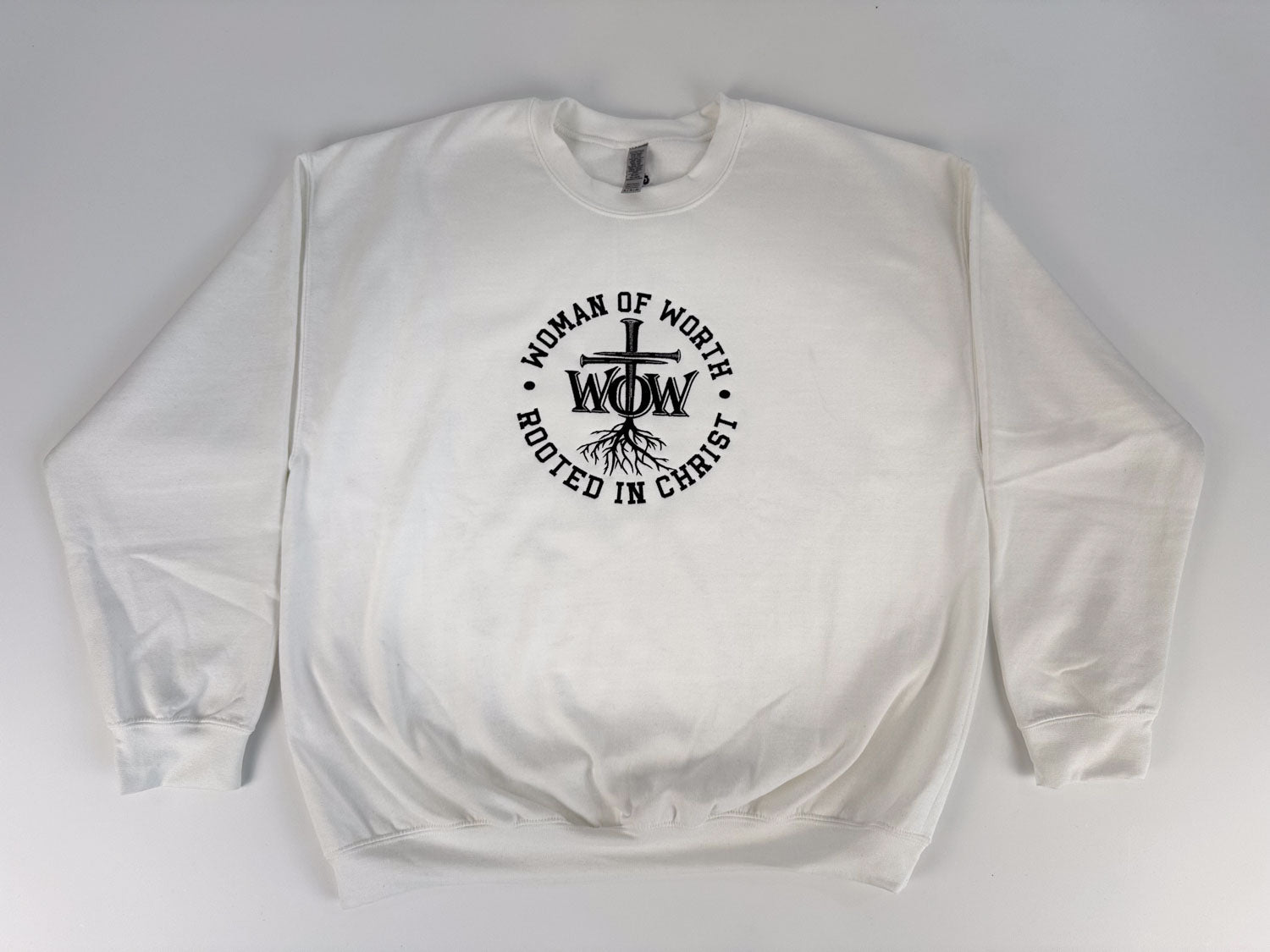Woman of Worth Embroidered Sweatshirt - GOdCREATEd