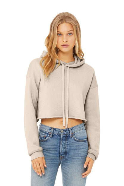 BELLA+CANVAS Women’s Sponge Fleece Cropped Fleece Hoodie (BC7502)