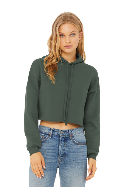 BELLA+CANVAS Women’s Sponge Fleece Cropped Fleece Hoodie (BC7502)