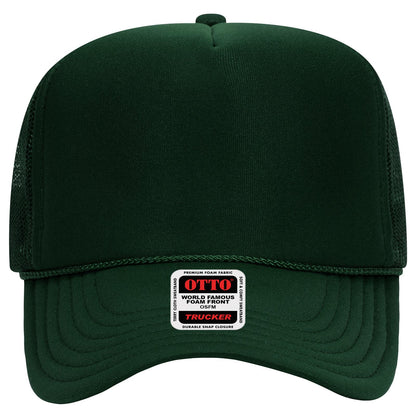 OTTO CAP 5 Panel High Crown Mesh Back Trucker Hat Adult - Parkerbuilt HQ