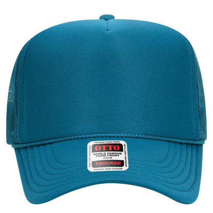 OTTO CAP 5 Panel High Crown Mesh Back Trucker Hat Adult - Parkerbuilt HQ