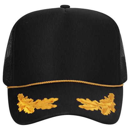 OTTO CAP 5 Panel High Crown Mesh Back Trucker Hat Adult - Parkerbuilt HQ