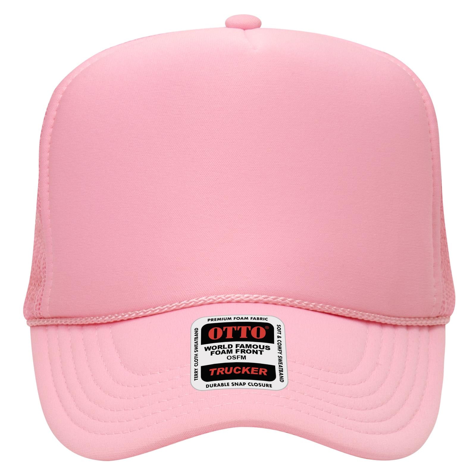 OTTO CAP 5 Panel High Crown Mesh Back Trucker Hat Adult - Parkerbuilt HQ