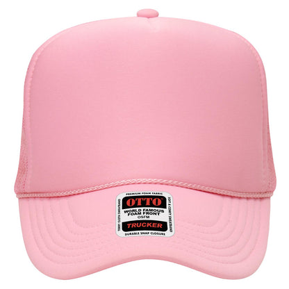 OTTO CAP 5 Panel High Crown Mesh Back Trucker Hat Adult - Parkerbuilt HQ