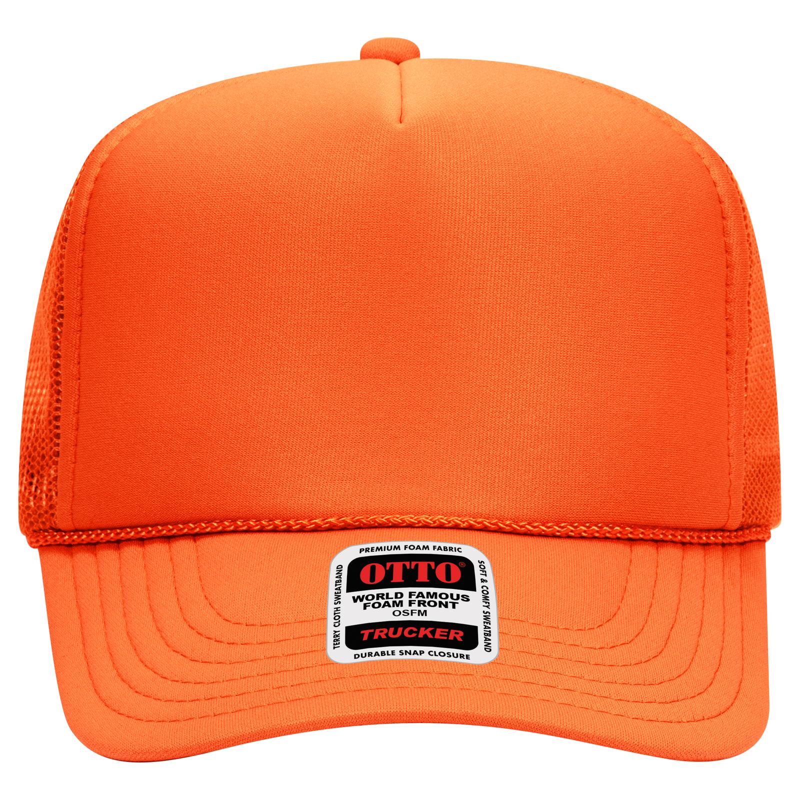 OTTO CAP 5 Panel High Crown Mesh Back Trucker Hat Adult - Parkerbuilt HQ