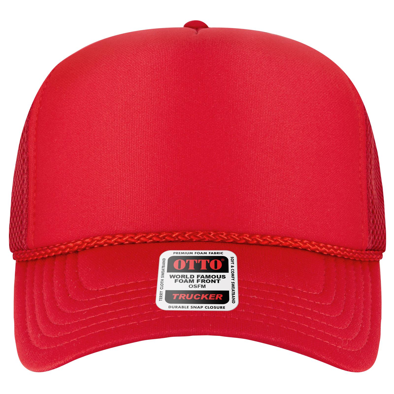 OTTO CAP 5 Panel High Crown Mesh Back Trucker Hat - Parkerbuilt HQ