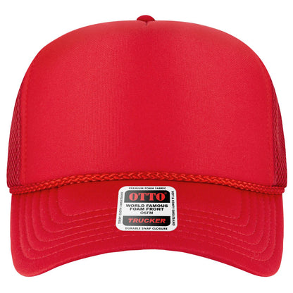 OTTO CAP 5 Panel High Crown Mesh Back Trucker Hat - Parkerbuilt HQ