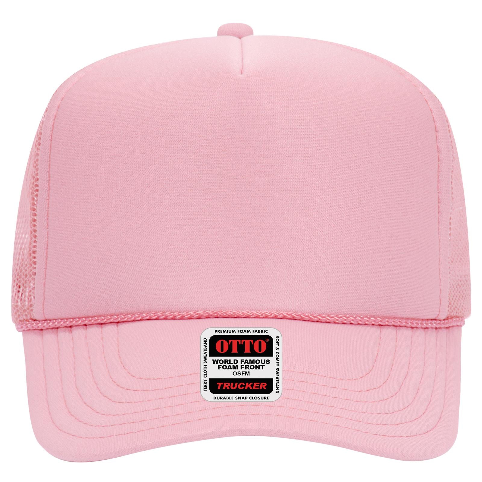 OTTO CAP 5 Panel High Crown Mesh Back Trucker Hat Adult - Parkerbuilt HQ