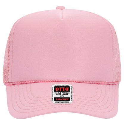 OTTO CAP 5 Panel High Crown Mesh Back Trucker Hat Adult - Parkerbuilt HQ