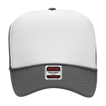 OTTO CAP 5 Panel High Crown Mesh Back Trucker Hat Adult - Parkerbuilt HQ