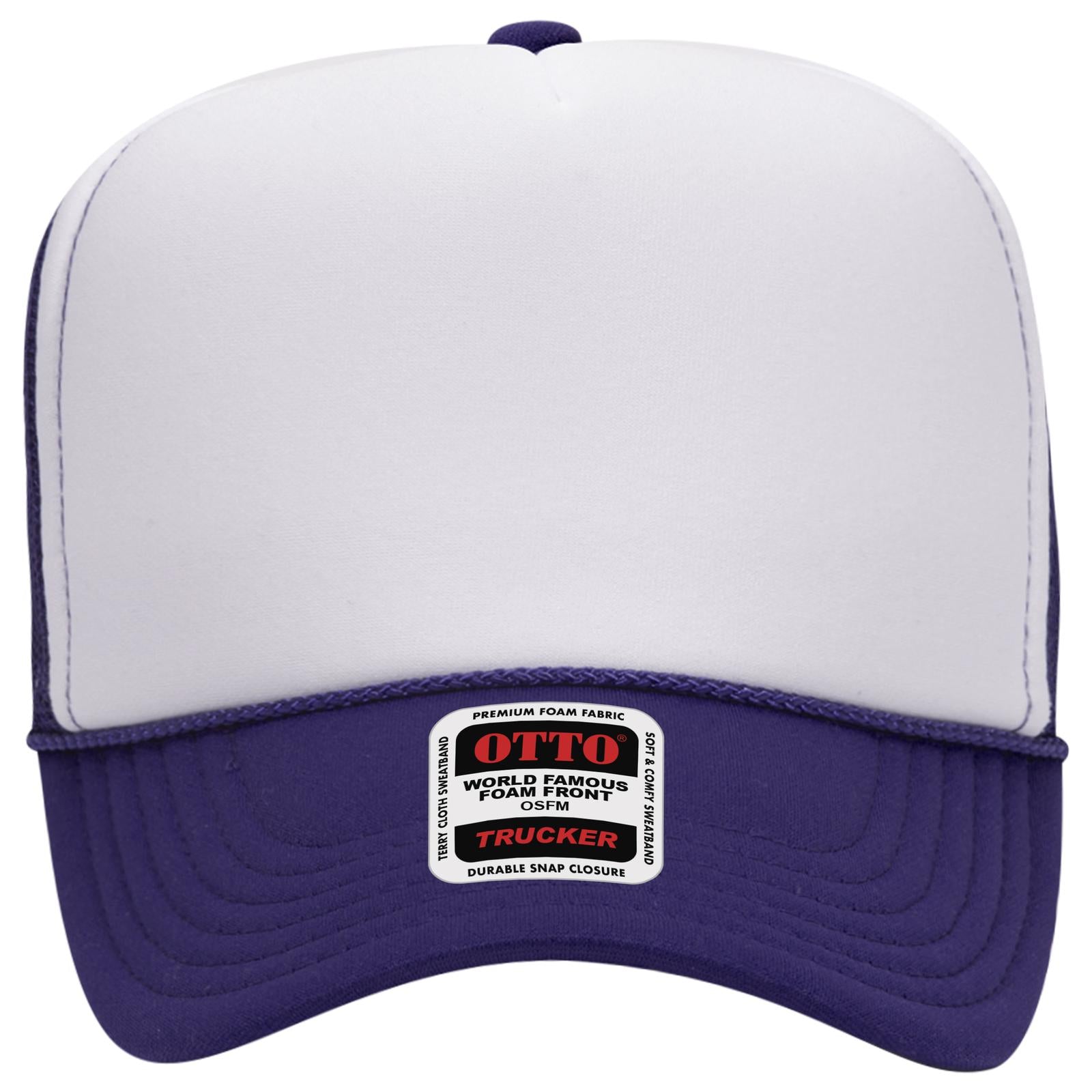 OTTO CAP 5 Panel High Crown Mesh Back Trucker Hat Adult - Parkerbuilt HQ