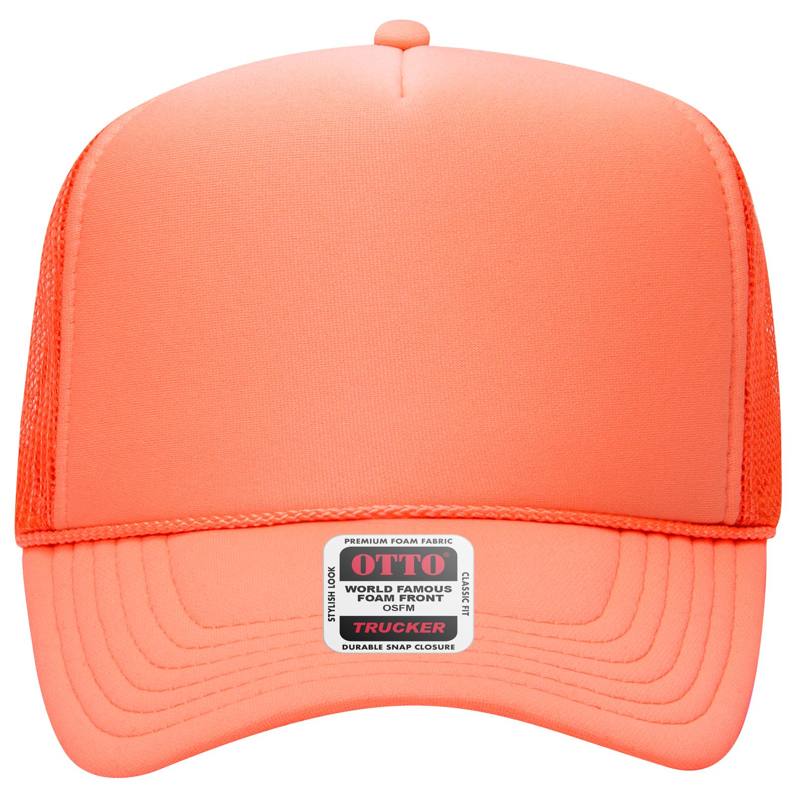 OTTO CAP 5 Panel High Crown Mesh Back Trucker Hat Adult - Parkerbuilt HQ