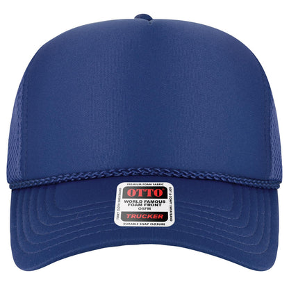 OTTO CAP 5 Panel High Crown Mesh Back Trucker Hat - Parkerbuilt HQ