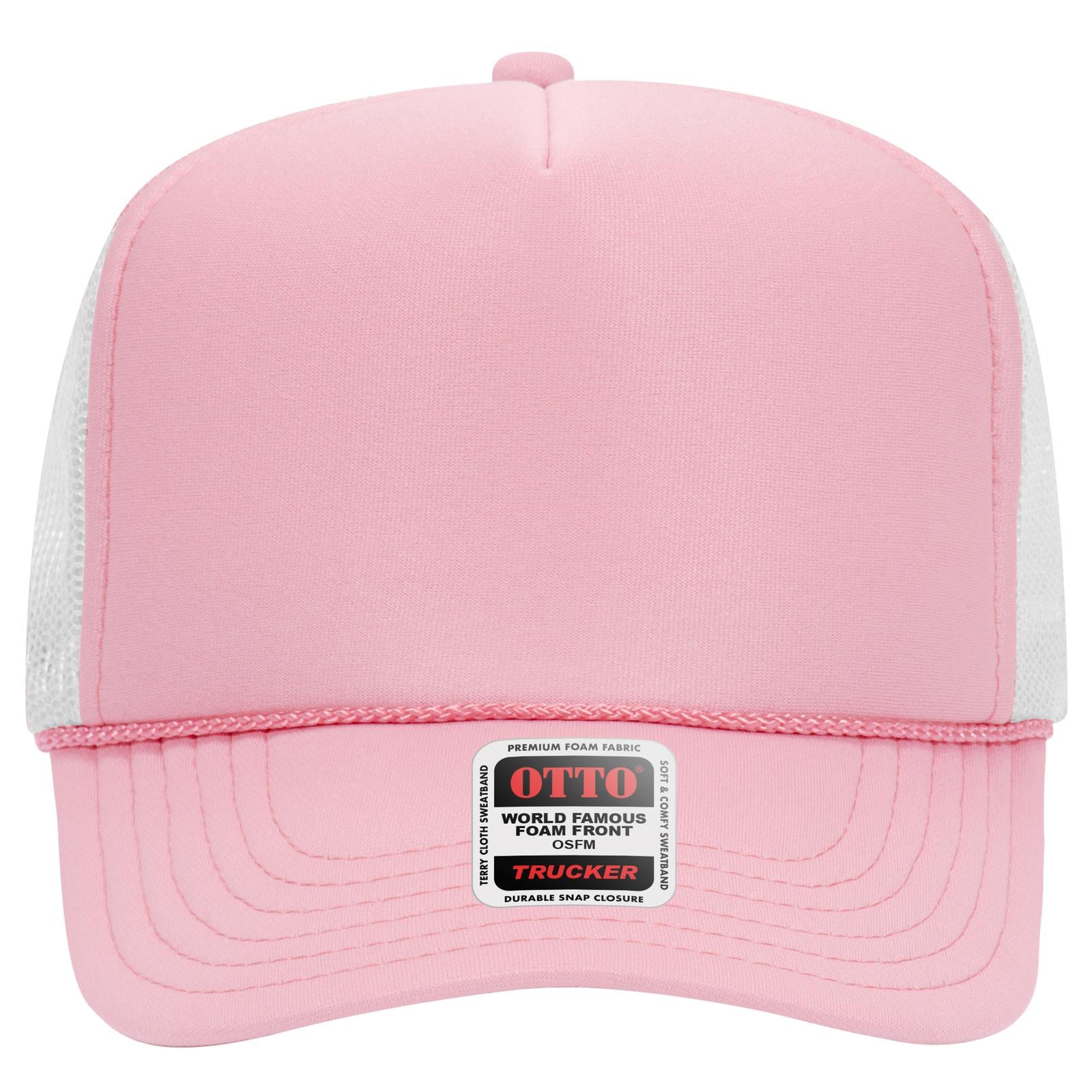 OTTO CAP 5 Panel High Crown Mesh Back Trucker Hat Adult - Parkerbuilt HQ