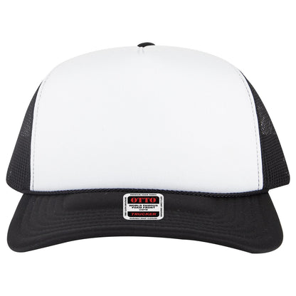 OTTO CAP 5 Panel High Crown Mesh Back Trucker Hat - 3932 - Parkerbuilt HQ